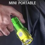 USB Chargeable Mini LED Flashlight Torch Light (1 Pc) - Image 5
