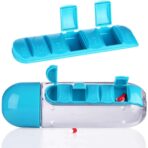 Pill Vitamin Bottle, Water Bottle Multi Functional Use for Traveling Outdoor Use Water Bottle, Travelling kit, Summer Special Bottle (600 Ml Mix Color ) - Image 4