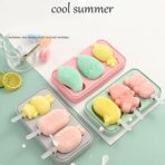 SILICONE POPSICLE MOLDS, REUSABLE ICE CREAM MOLDS WITH STICKS AND LIDS. MUST-HAVE POPSICLE MOLD FOR SUMMER - Image 2