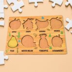 Wooden Fruits Puzzle Learning Educational Board (1 Set 28?20 Cm) - Image 4