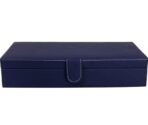 Presents Luxury Watch Box for Men & Women ?Lockable Leather Watch Organizer with Glass Lid, Soft Velvet Cushions, Premium Display & Storage Case for Watches -12 Slot Box (Blue) - Image 5
