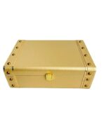 Jewelry Box Organizer for Women ?Luxury  Storage Box , Lockable Display Case for Rings, Necklaces, Watches & Accessories Availabel in Black, Red,Pink,Golde ,White (Golden) - Image 2