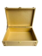 Jewelry Box Organizer for Women ?Luxury  Storage Box , Lockable Display Case for Rings, Necklaces, Watches & Accessories Availabel in Black, Red,Pink,Golde ,White (Golden) - Image 4