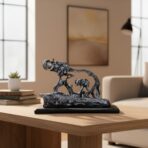 Resin Elephant with Baby Figurine for Home Decor | Feng Shui & Vastu Showpiece | Decorative Animal Idol | Housewarming & Wedding Gift | 11x4x8 Inch - Image 4