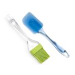 Cake Mixer Spatula and Pastry Brush Set Tools for Effortless Mixing, Smooth Cake Preparation, and Precise Pastry Application in the Kitchen