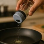 Salt and Pepper Shaker Set of Transparent Seasoning Dispensers for Kitchen Dining Table - Image 3
