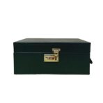 Presents Premium Portable Bar Set with Travel Case ?11-Piece Cocktail Shaker Set with Glasses, Tools & Lock ?Travel Mini Bar Kit for Home,Parties & Gifting ?Green Leather Finish - Image 4