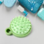 Comb Scalp Massage Brush, Hair brush, Hair Comb, Shower Brush, Bath Massage Brush, Small Portable Brush Washable Massage Comb Bath Shampoo Massages Effectively Remove Loose Short Hair - Image 2