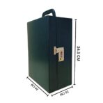 Presents Premium Portable Bar Set with Travel Case ?11-Piece Cocktail Shaker Set with Glasses, Tools & Lock ?Travel Mini Bar Kit for Home,Parties & Gifting ?Green Leather Finish - Image 3
