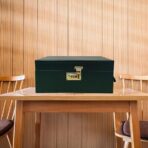 Presents Premium Portable Bar Set with Travel Case ?11-Piece Cocktail Shaker Set with Glasses, Tools & Lock ?Travel Mini Bar Kit for Home,Parties & Gifting ?Green Leather Finish - Image 2